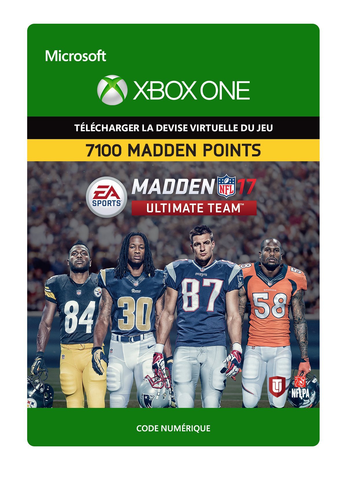 Madden NFL 17: MUT 7100 Madden Points Pack for Xbox One - Digital Download Code | Enhance Your Ultimate Team Gameplay Experience