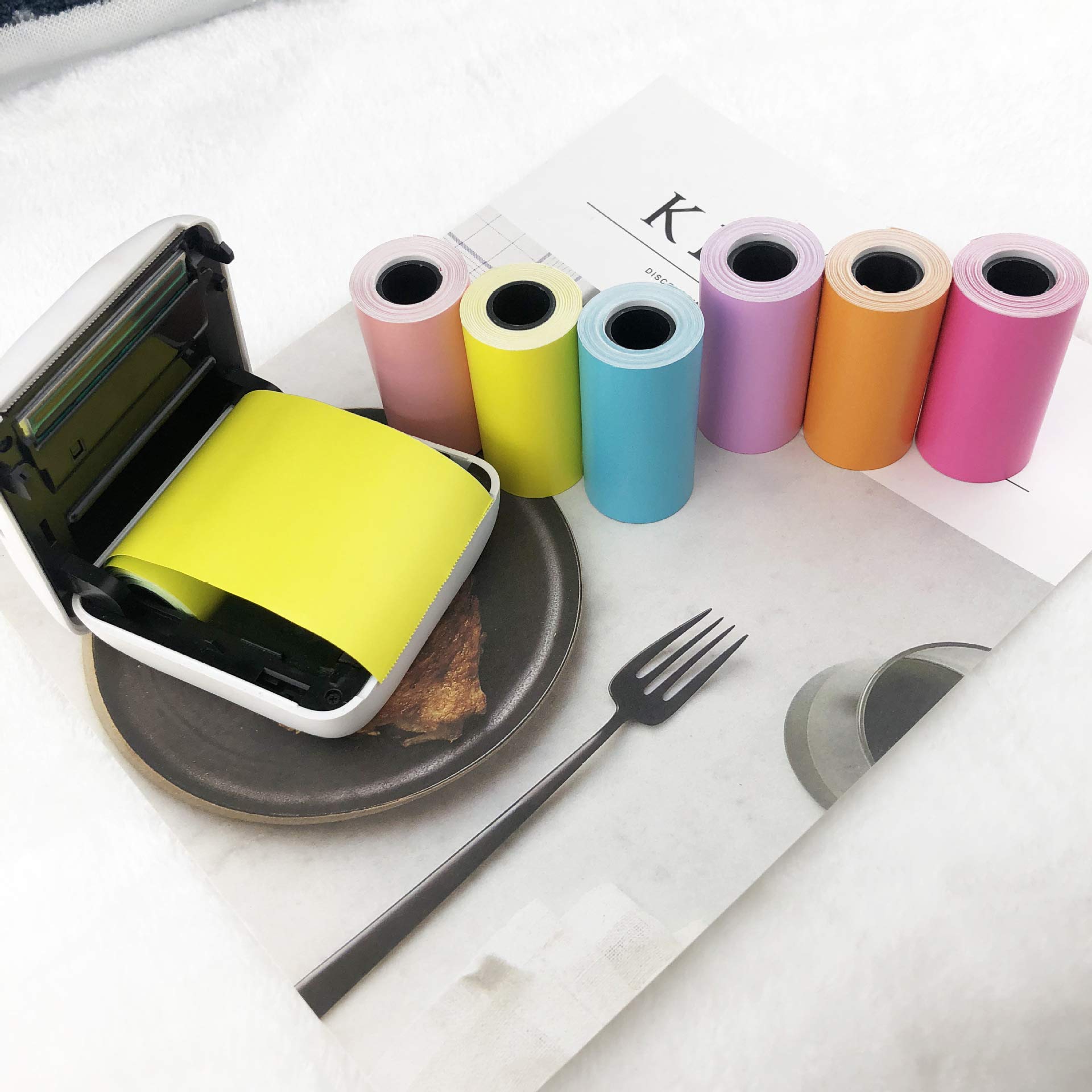 Paperang P1 Thermal Paper 6 Rolls - Mini Printer Paper for Film Photos & Receipts