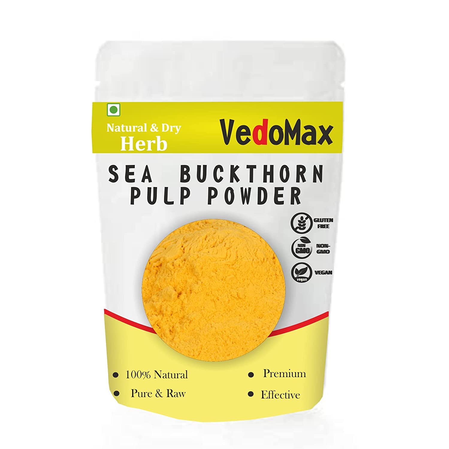 Organic Sea Buckthorn Powder 200g - 100% Pure & Natural Superfood for Smoothies, Skin Care & Immune Support