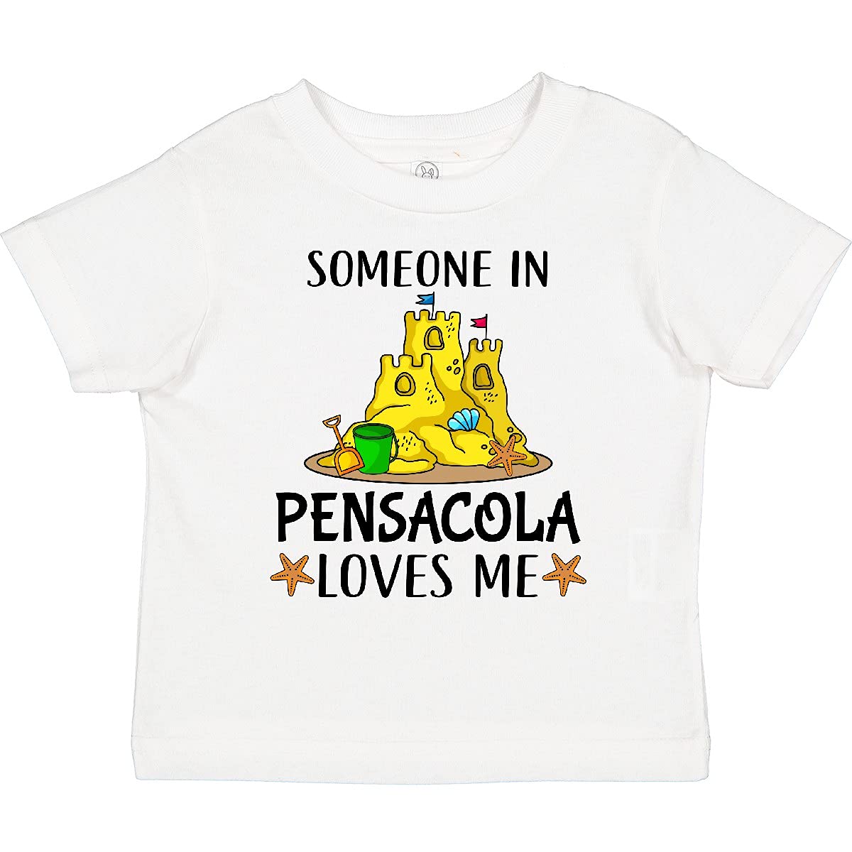 Inktastic 'Someone in Pensacola Loves Me' Beach Vacation Toddler T-Shirt - Cute Florida Souvenir for Kids, Family Trips & Summer Outfits