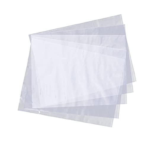 NUOBESTY 500pcs Clear Heat Shrink Wrapping Bags - Shrinkable Tray Wrap for Food Storage, Gift Packaging & Organizing - Durable Clear Shrink Film for Baskets, Trays & More