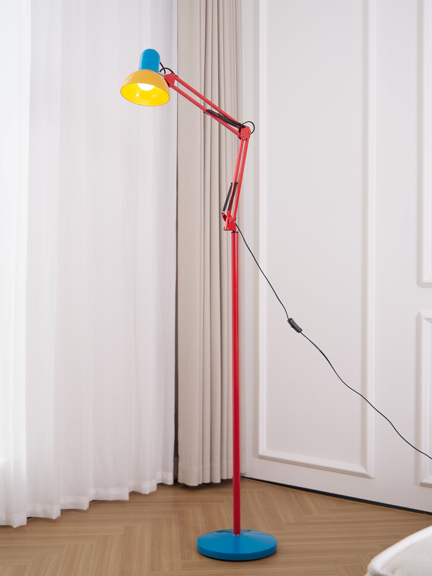 Flexi Memphis Floor Lamp - Adjustable Modern LED Standing Light for Living Room, Bedroom & Office - Perfect for Reading, Working & Ambient Lighting