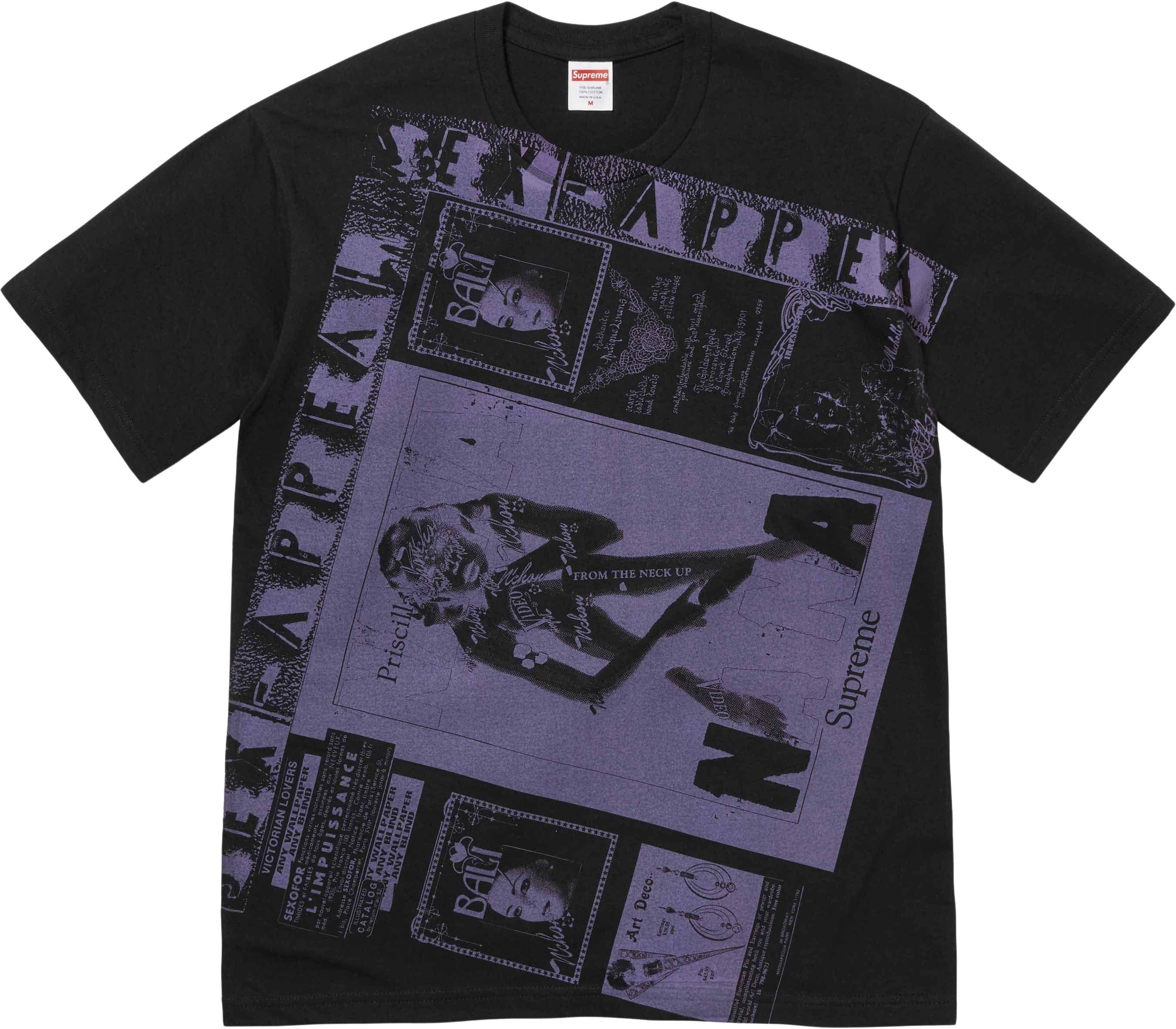 Supreme Collage Graphic T-Shirt for Men - Black Cotton Streetwear Tee - Perfect for Casual Wear, Street Style & Urban Fashion