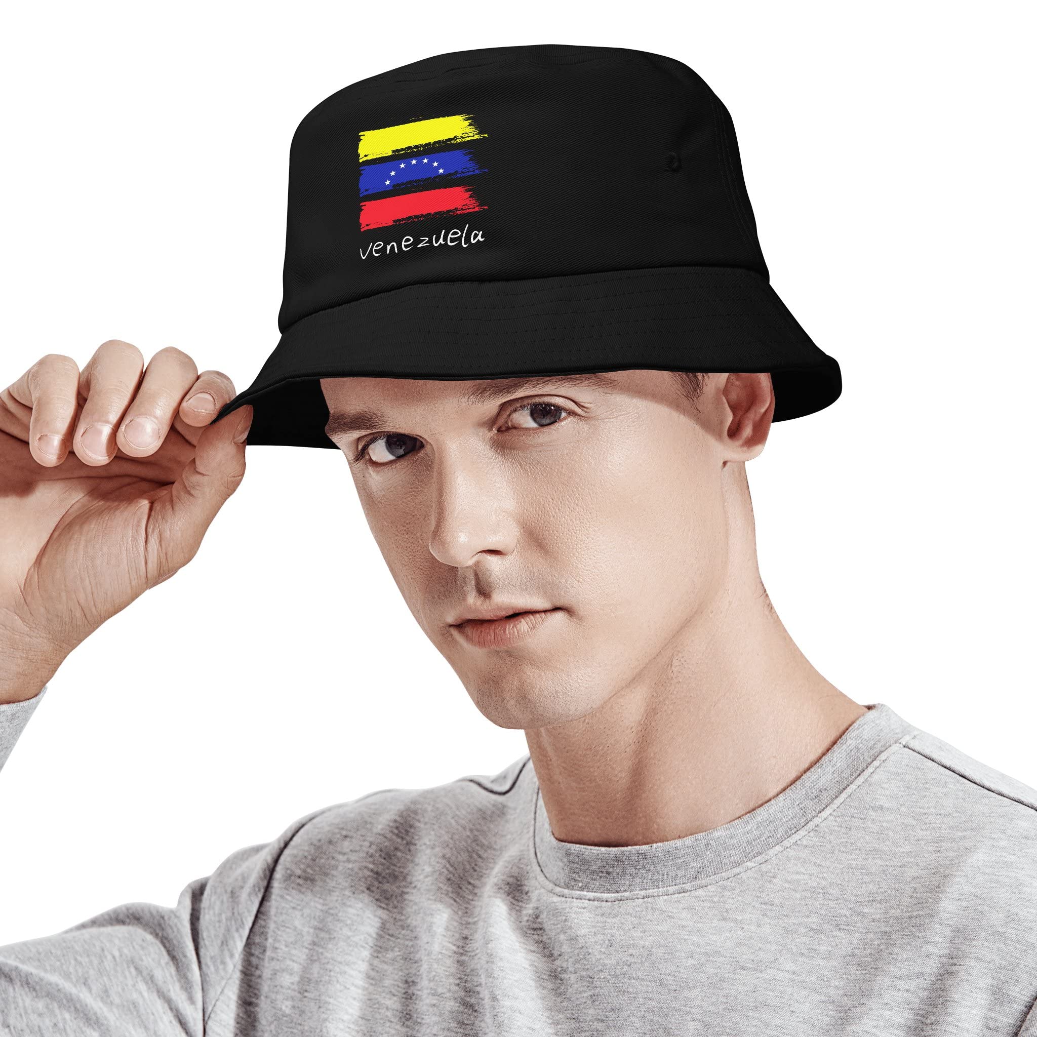 Venezuela 7 Stars Flag Bucket Hat - Unisex Sun Protection Fishing Hat for Men & Women - Perfect for Outdoor Activities, Beach, Travel & Sports