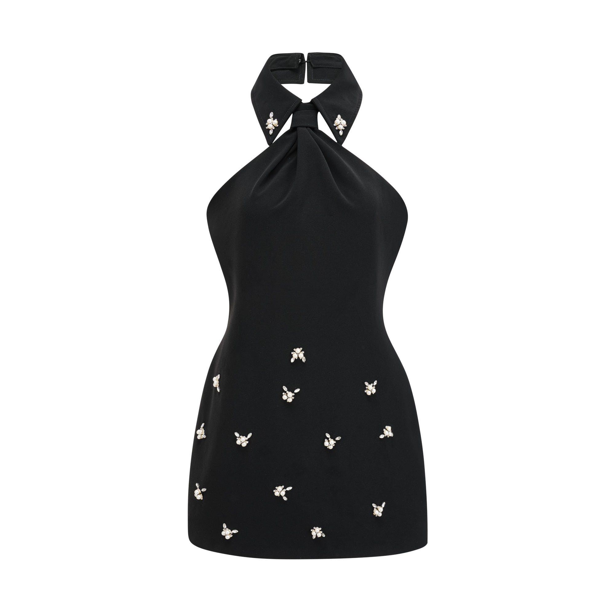 Charlene Embellished Halterneck Mini Dress - Sexy Party Dress for Women, Perfect for Night Out, Club, Date Night & Special Occasions