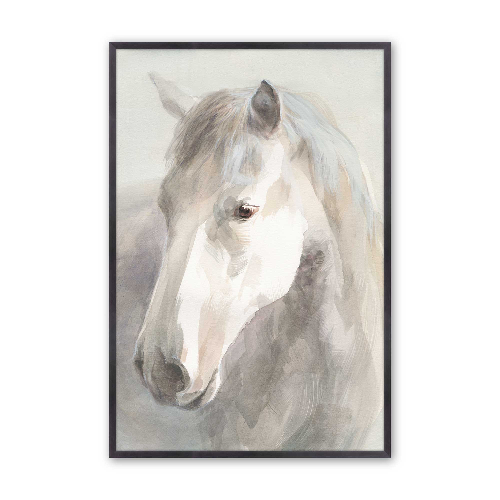Dreamy White Horse Print T-Shirt - Elegant Equestrian Design for Women & Girls - Perfect for Riding, Casual Wear & Gifts