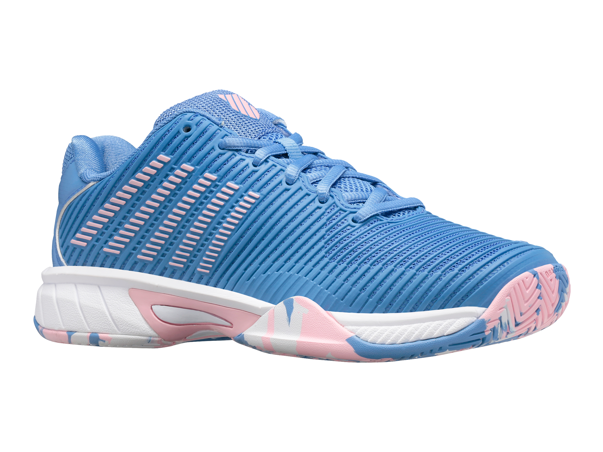 Hypercourt Express 2 Tennis Shoes for Women - Silver Lake Blue/White/Orchid Pink | Lightweight & Breathable Court Sneakers | Perfect for Tennis, Pickleball & Casual Wear