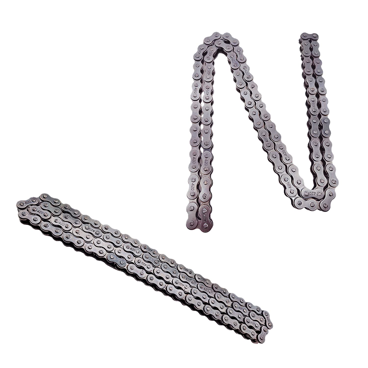 420-42L + 90L Heavy Duty Roller Chain - Industrial Grade Bicycle & Motorcycle Drive Chain for Bikes, Scooters, and Machinery - Perfect for DIY Repairs and Mechanical Projects