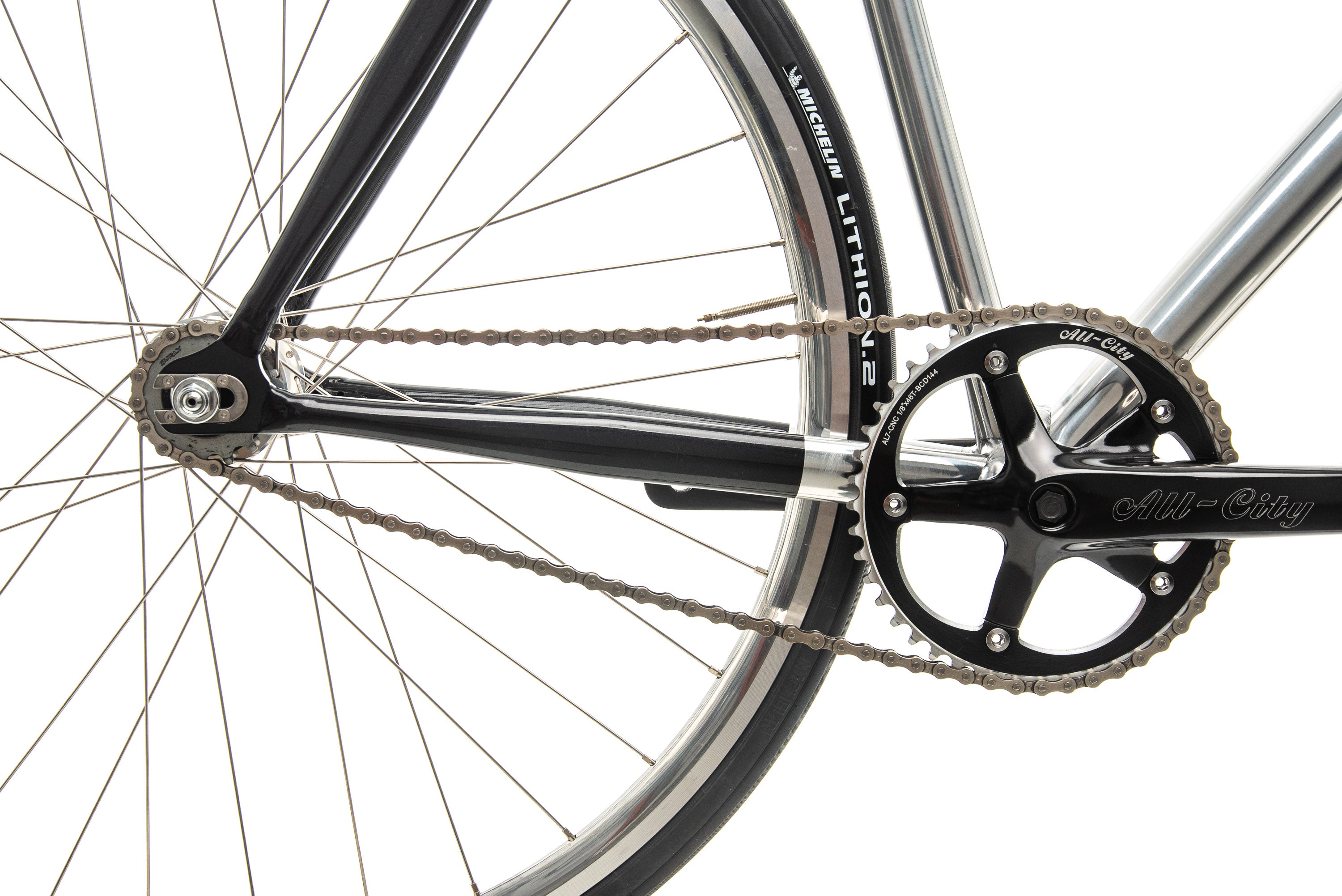 All City Thunderdome Track Bike 2017 - 52cm Fixed Gear Urban Commuter Bike for City Riding & Fitness Training
