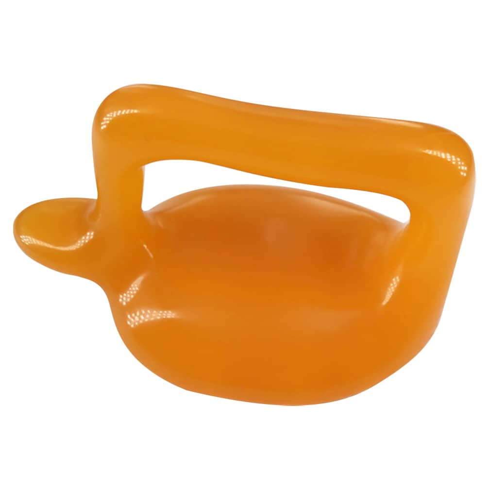 Uonlytech Handheld Massager - Resin Gua Sha Scraper for Neck, Shoulder, Back & Face Relief - Portable Pressure Point Massager for Muscle Tension & Pain - Perfect for Home, Office & Travel Use (Orange)