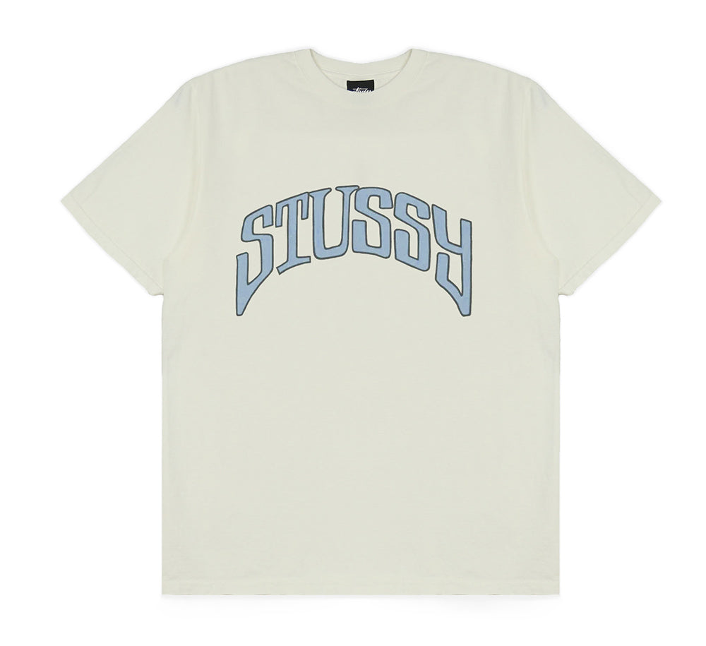 Vintage Arched Pigment Dyed T-Shirt for Men - Soft Washed Cotton Tee - Perfect for Casual Wear & Street Style Outfits