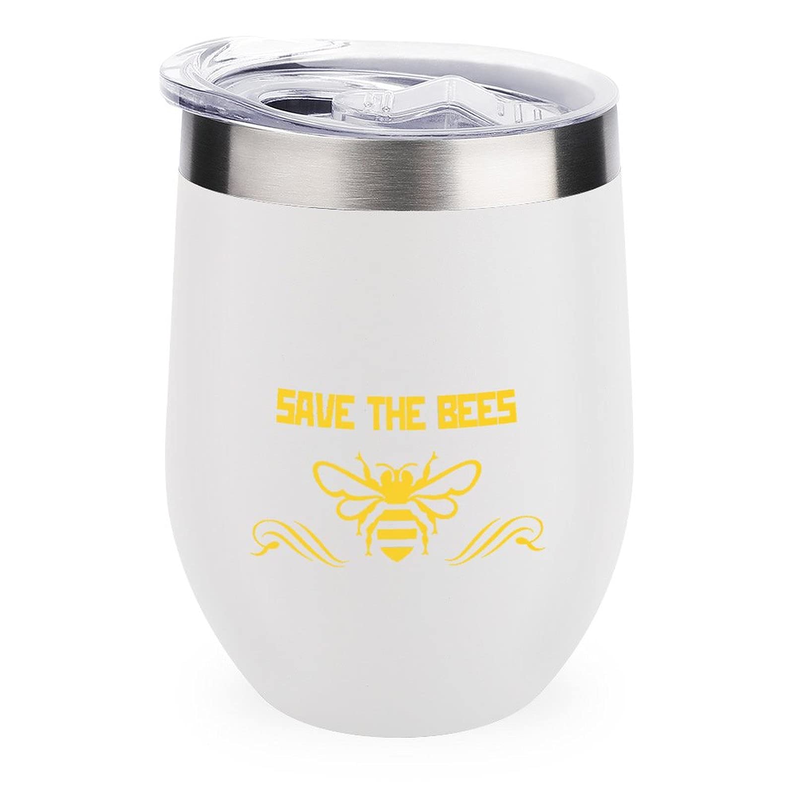 Vacuum Insulated Wine Tumbler - Stainless Steel Travel Cup for Coffee & Wine Lovers