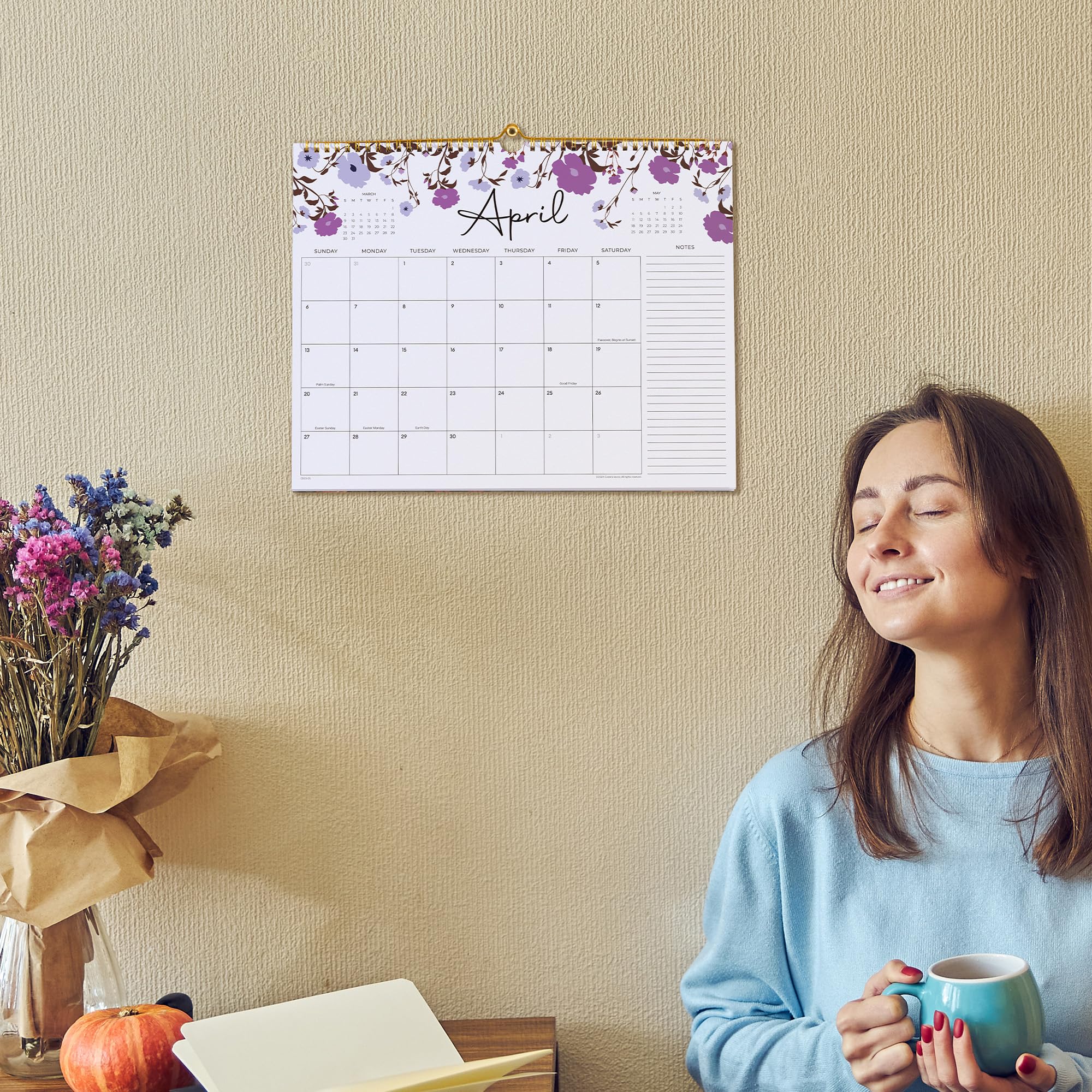 2025-2026 Floral Wall & Desk Calendar - 15