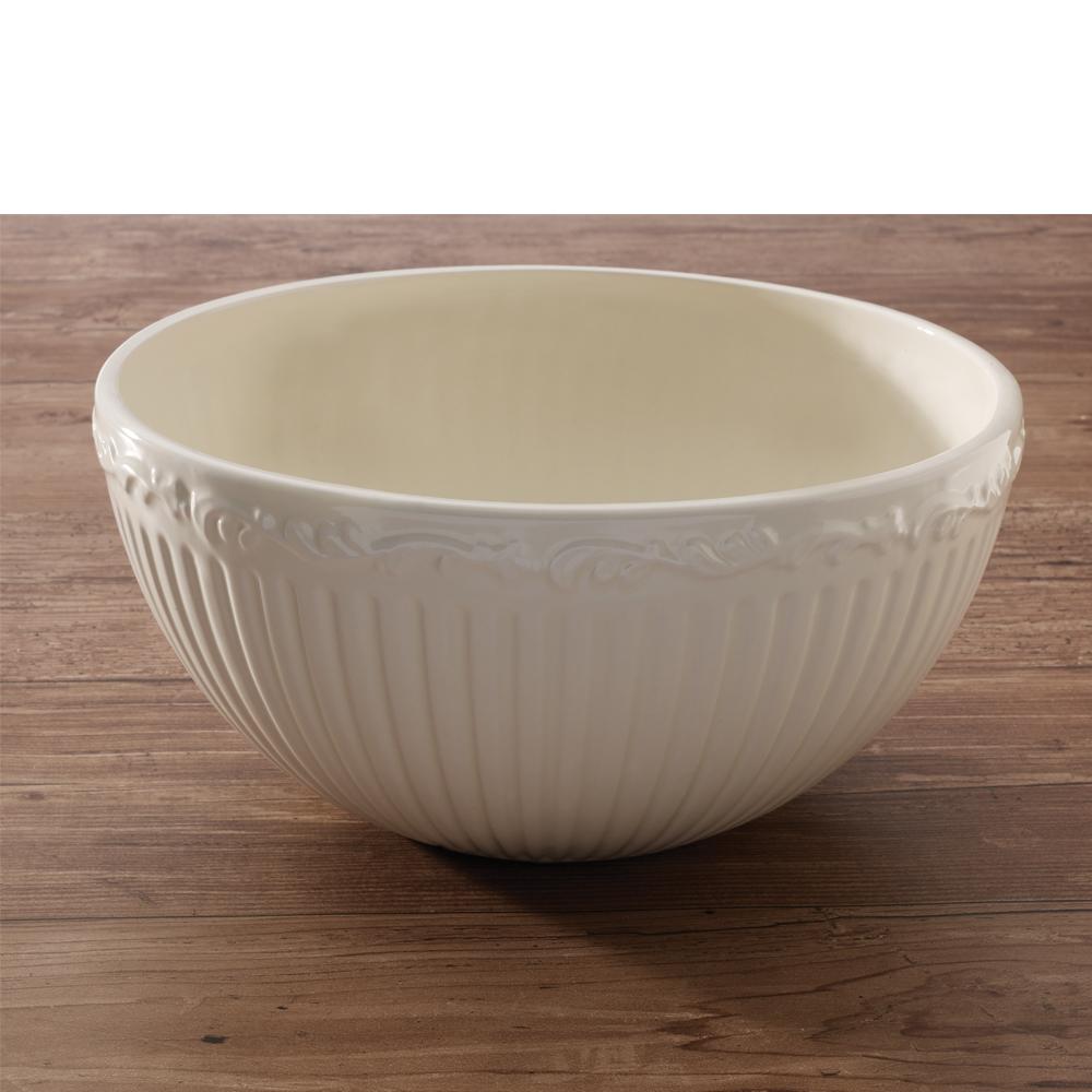Italian Countryside® 10 Inch Ceramic Serving Bowl - Elegant Farmhouse Style for Pasta, Salad & Entertaining - Perfect for Family Dinners & Holiday Gatherings