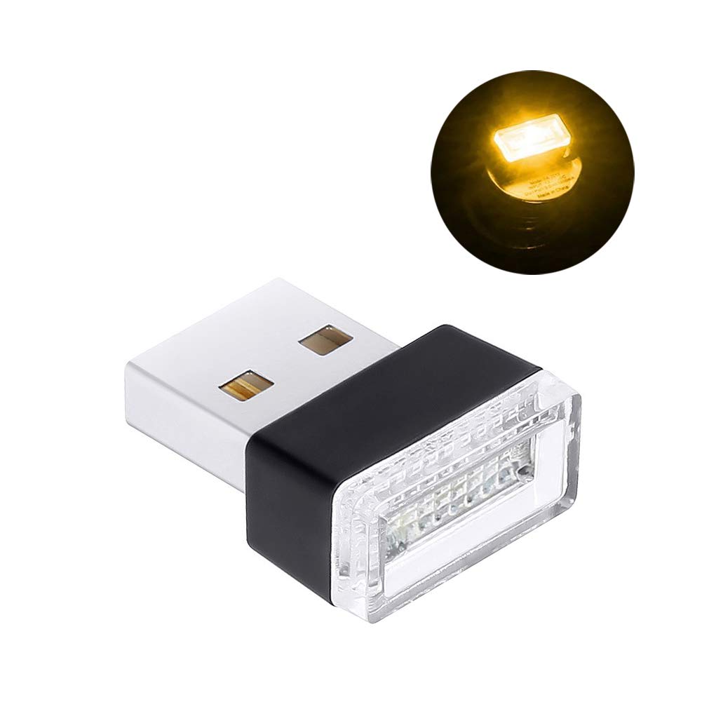 USB Portable LED Color Changing Atmosphere Lights - USB Powered Mood Lighting for Car, Home, Computer & Office - Compact RGB Ambient Light for Gaming Setup, Bedroom Decor & Party Lighting