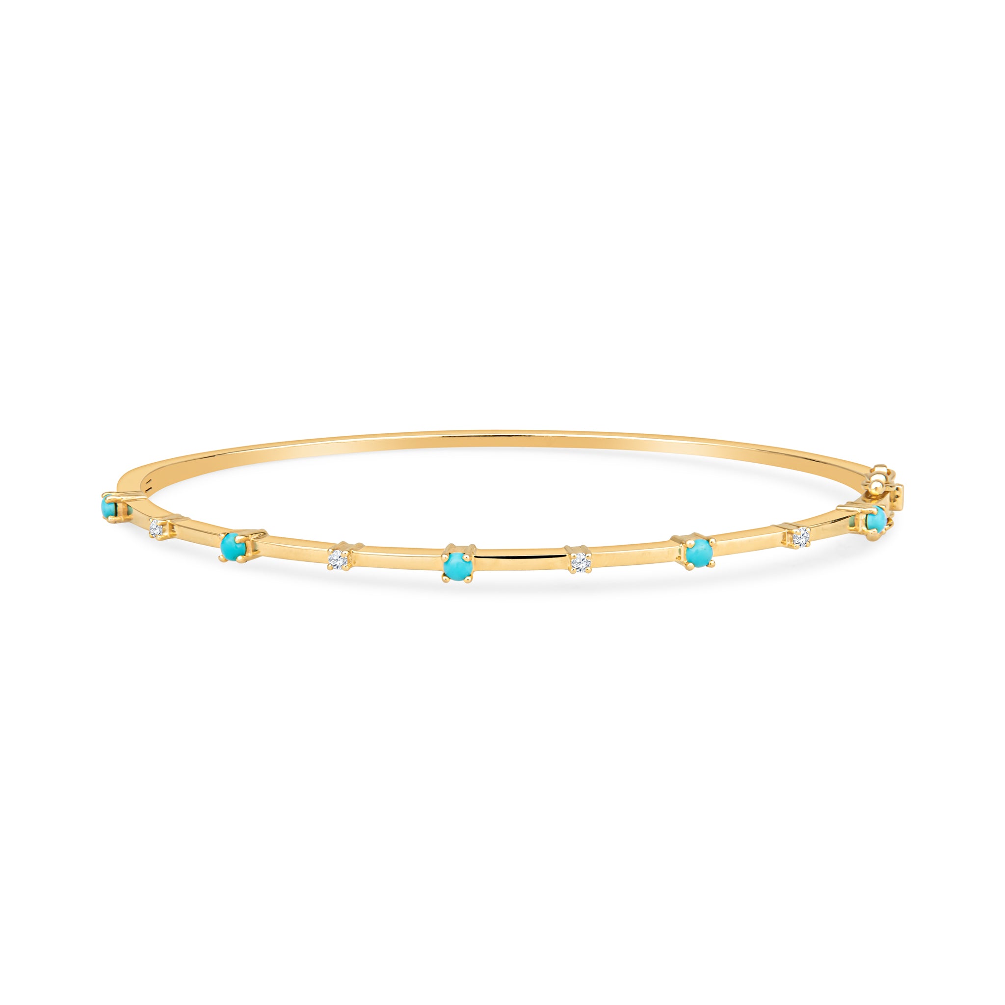 Emily 14k White Gold Diamond Bangle Bracelet - Elegant Jewelry for Women, Perfect for Weddings, Anniversaries & Special Occasions