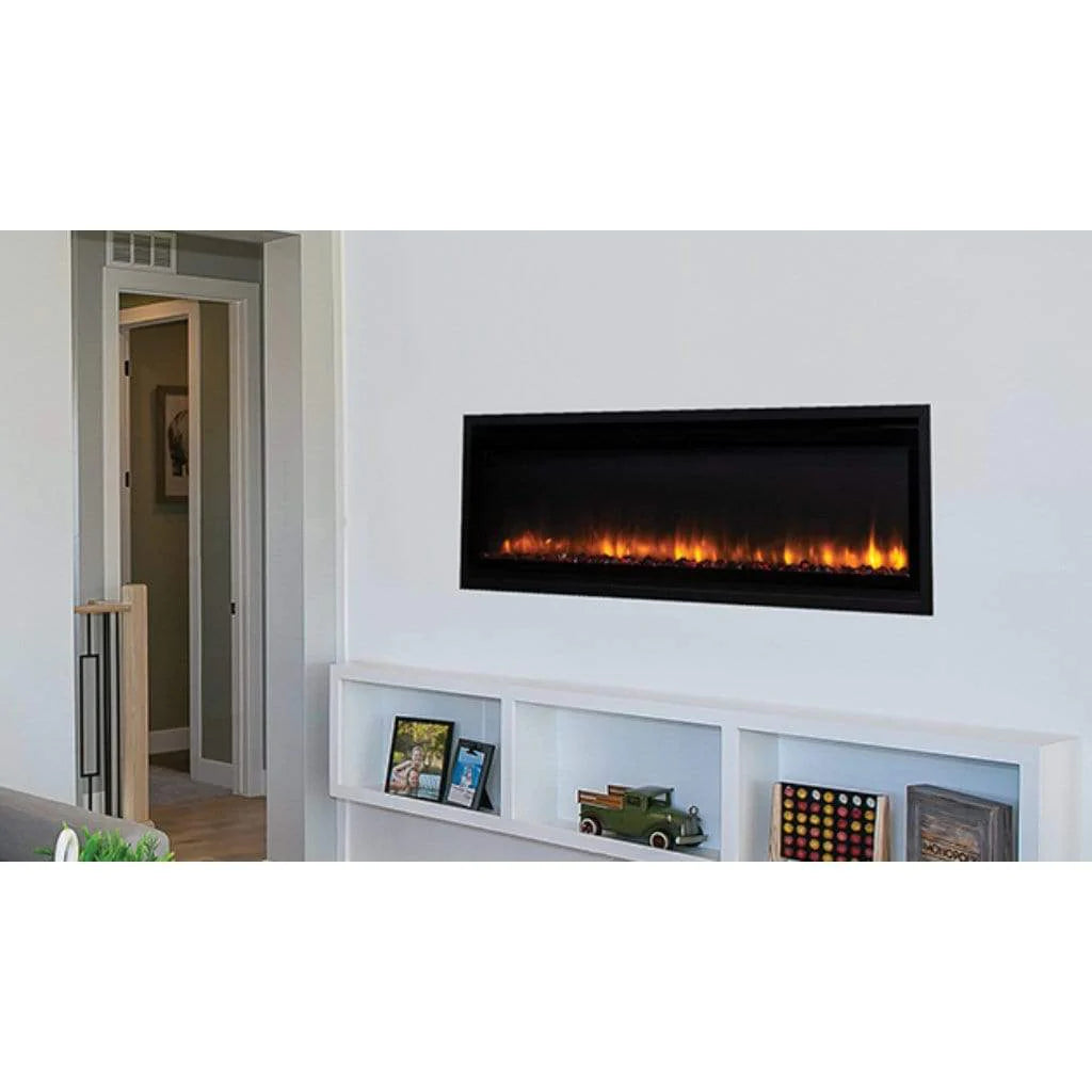 45 Inch Modern Linear Electric Fireplace - Sleek & Energy Efficient - Perfect for Living Room, Bedroom, or Office Heating