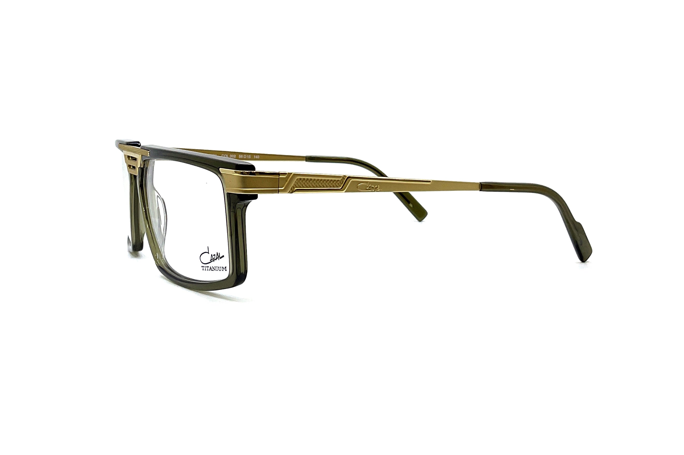 Cazal 6031 Sunglasses - Dark Green & Gold Frame - Retro Style for Men & Women - Perfect for Outdoor Activities & Fashion Statements