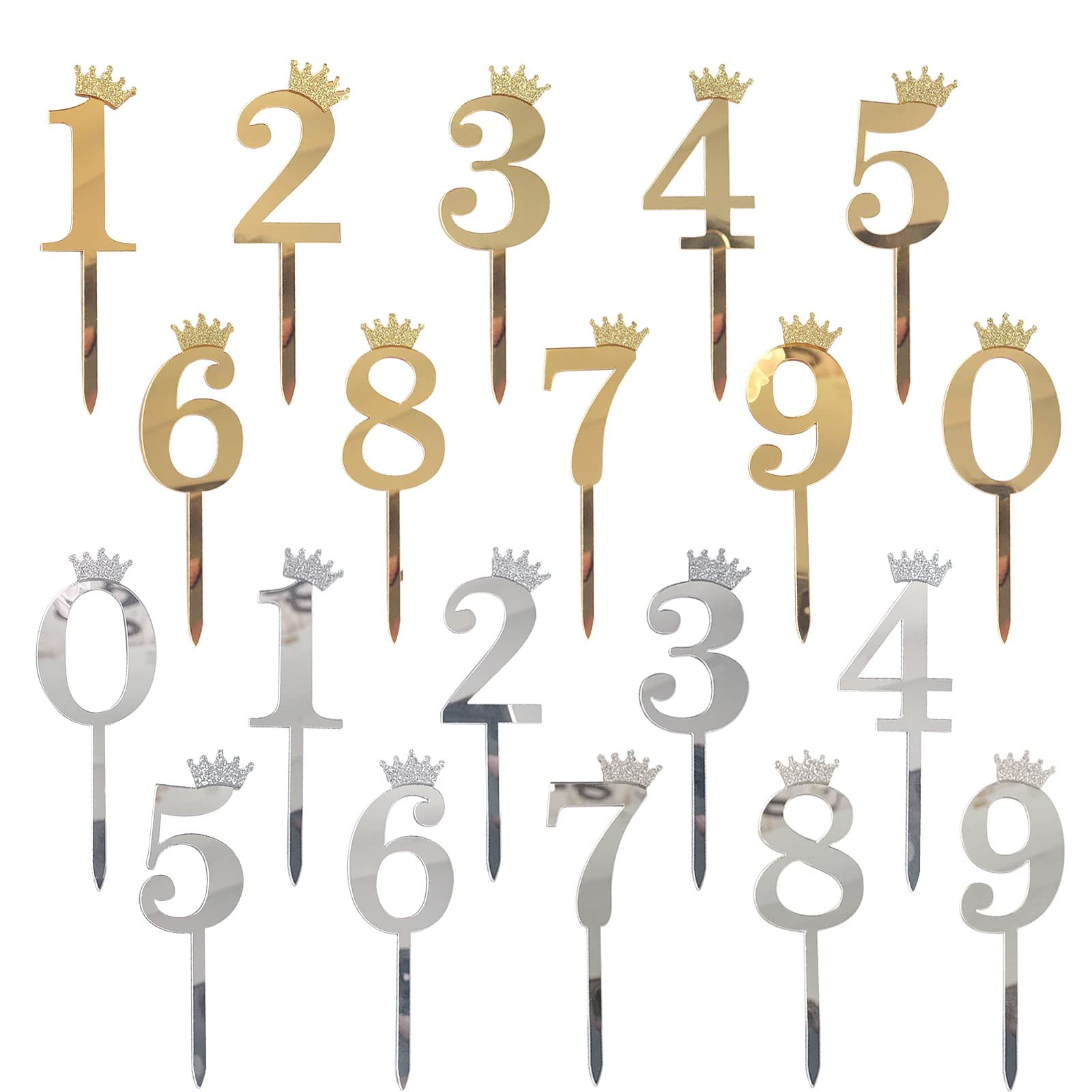 FABFEGU Glitter Basketball Numbers 0-9 Cake Toppers - Birthday Party Decorations for Boys, Sports Theme Celebration, Cake Decor, Table Centerpiece for Basketball Lovers