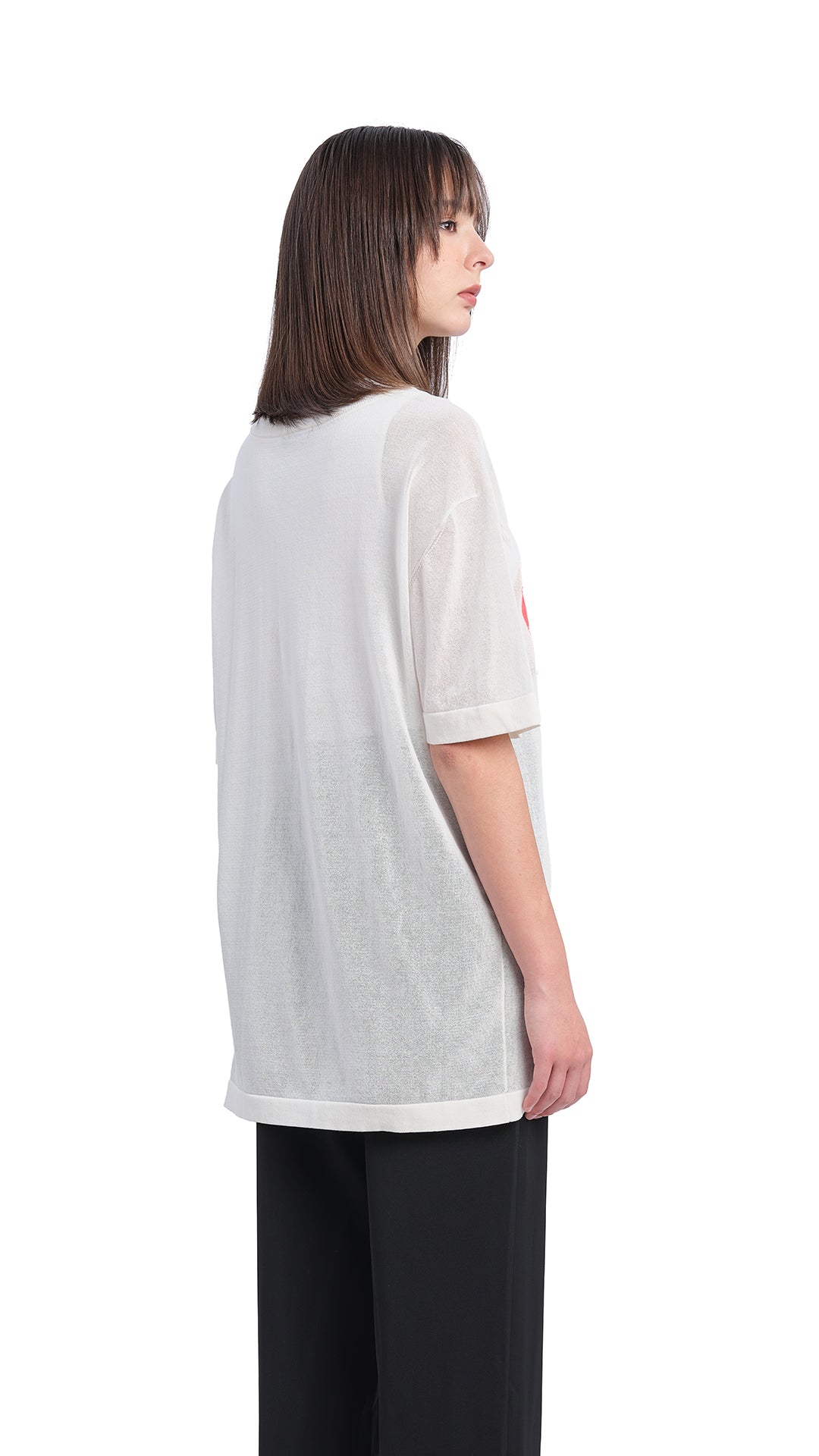 Soft Knitted Band Tee for Women - Comfortable Stretch Cotton T-Shirt for Casual Wear & Layering