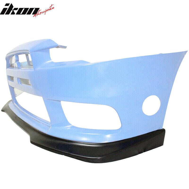 Mitsubishi Evolution EVO X 10 R Style Front Bumper Lip - Unpainted PU for 2009-2015 Models | Enhance Your Car's Aerodynamics & Sporty Look | Perfect for Street Racing & Car Shows