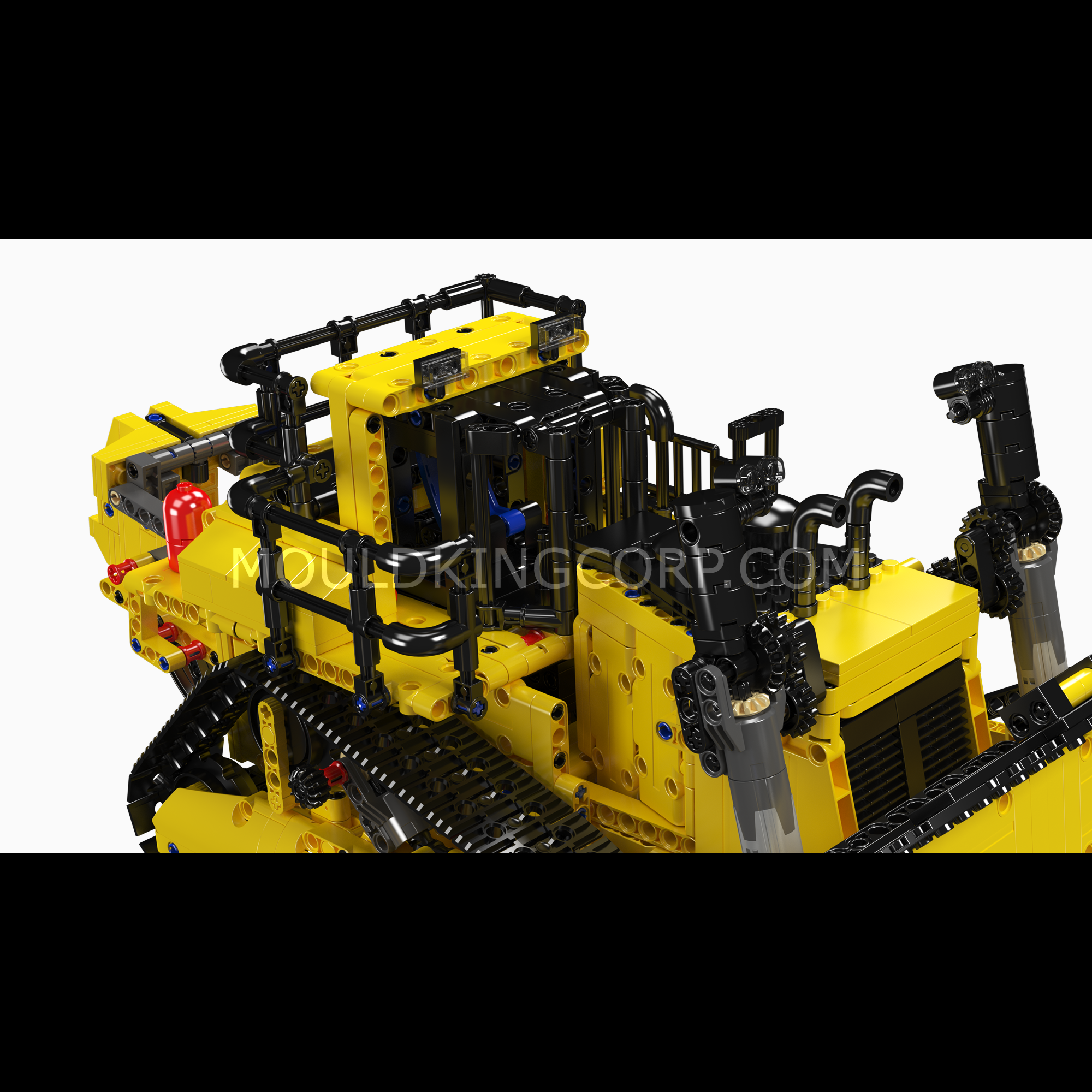 Mould King 15084 D11 Bulldozer Remote Control Building Blocks Set - 1,508 PCS STEM Construction Toy for Adults & Kids | DIY Engineering Model Kit for Play, Display & Gift Giving