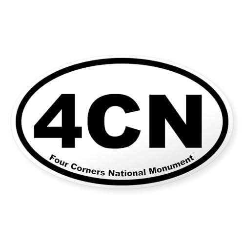 Clear - Four Corners National Monument Oval Sticker
