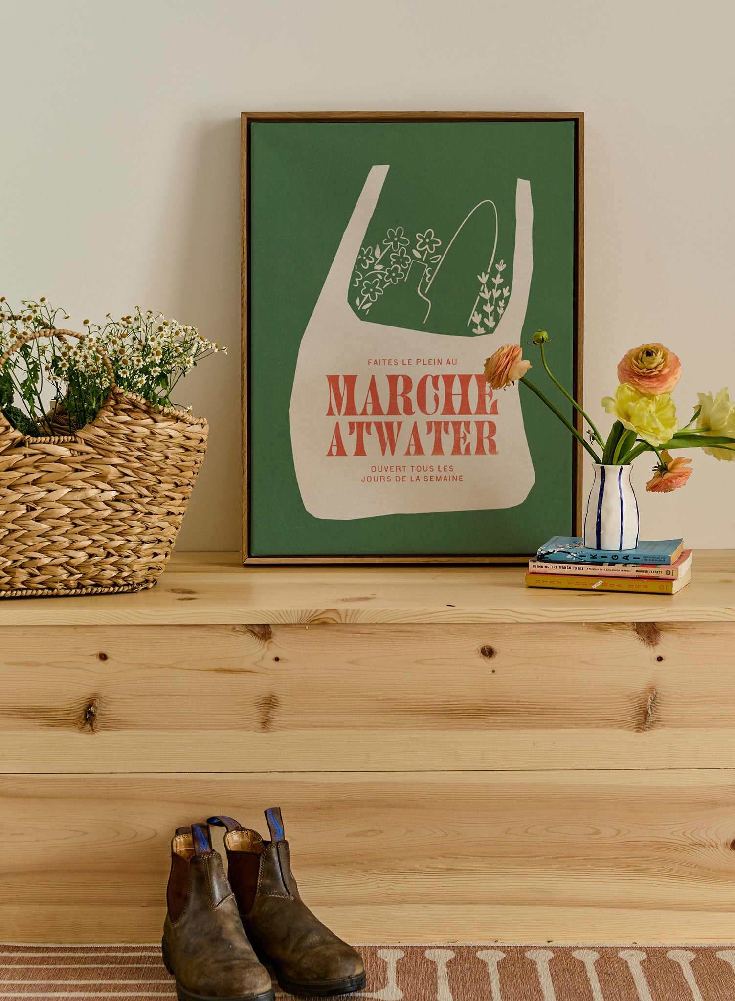 Atwater Market Canvas Tote Bag - Eco-Friendly Reusable Shopping Bag for Groceries, Beach & Daily Use