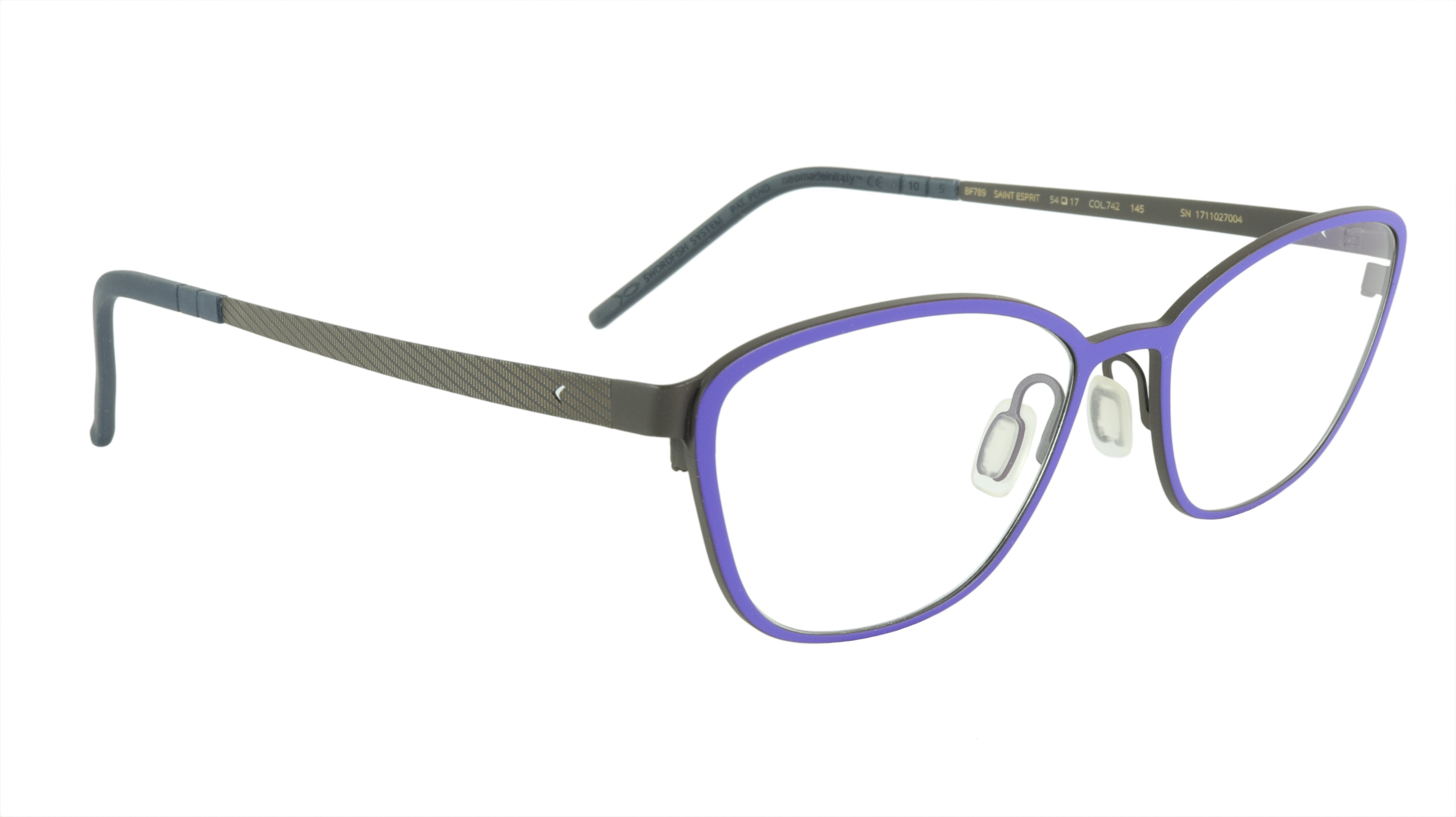Blackfin Saint Esprit BF789 C742 Beta Titanium Biocompatible Eyeglasses - Made in Italy - Lightweight & Durable Frames for Men & Women - Perfect for Reading, Driving & Fashion Accessories