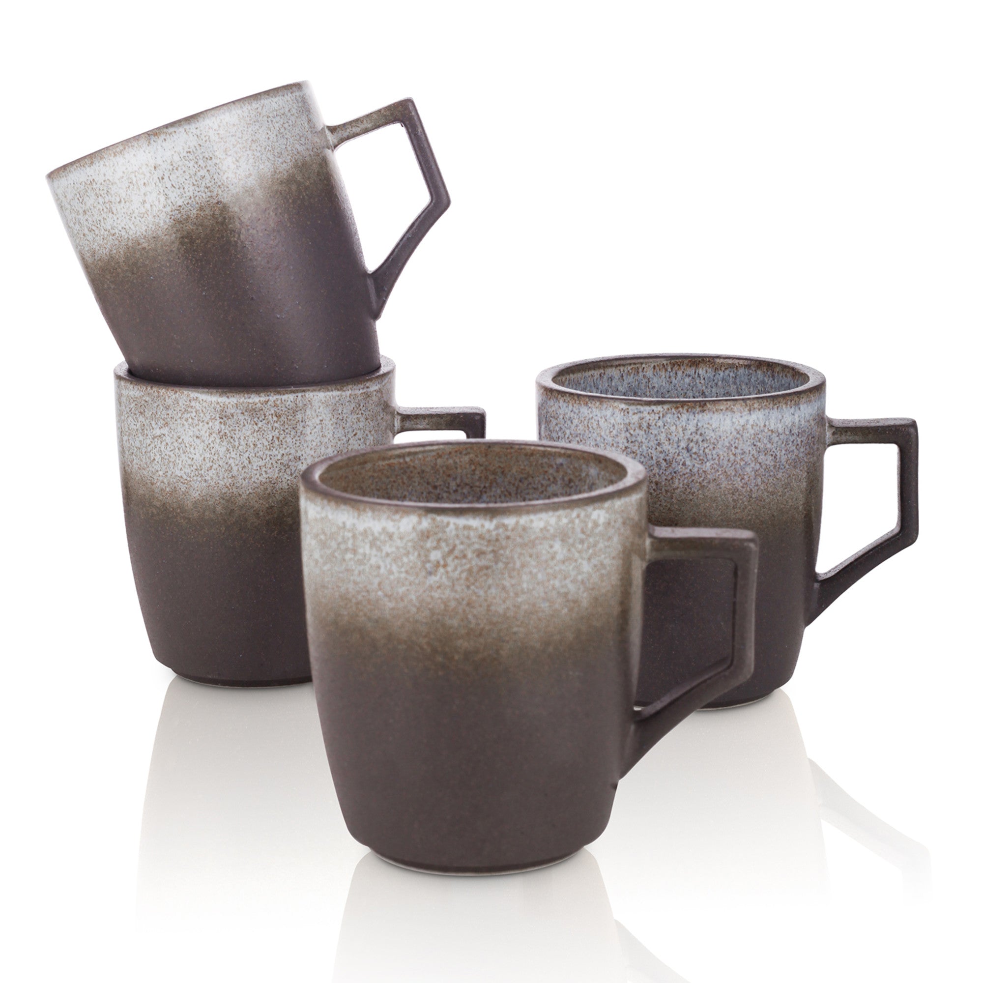 Vince Stoneware Mug - Gray Green Blue Ceramic Coffee Cup with Handle, Perfect for Home, Office, or Gift Giving