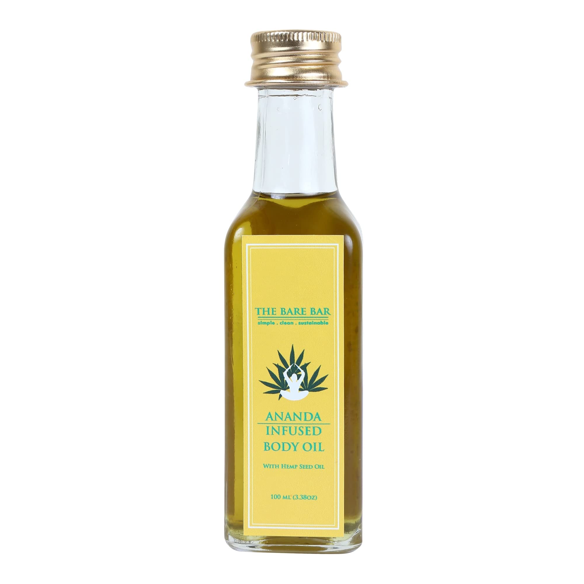 Ananda Infused Body Oil - 15ml | 100% Natural & Organic Coconut & Jojoba Oil Blend | Hydrating & Nourishing Dry Skin | Perfect for Massage, Aromatherapy & Daily Moisturizing