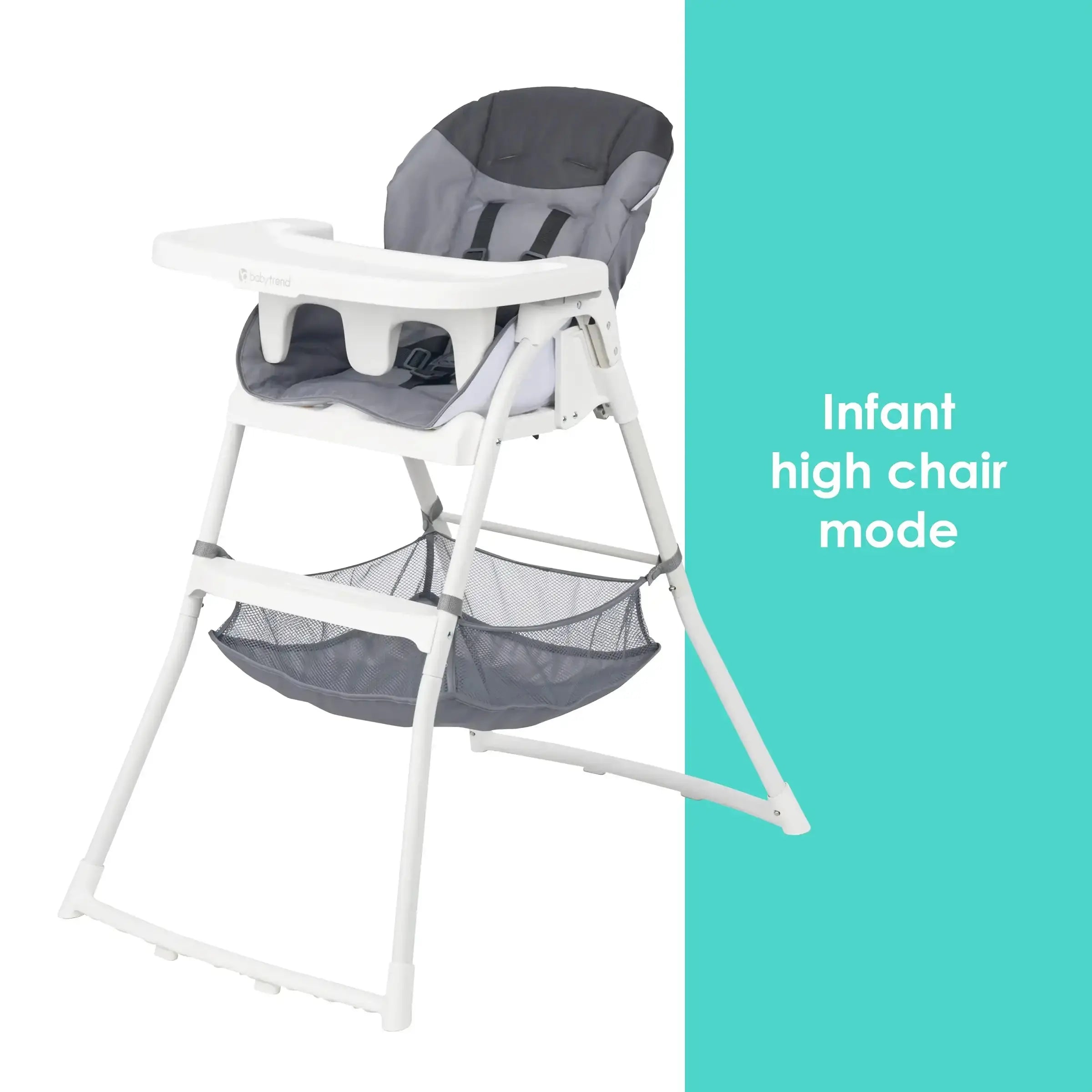 Portable Flat Fold High Chair for Babies & Toddlers - Lightweight, Space-Saving Baby Dining Chair for Home, Restaurant & Travel Use
