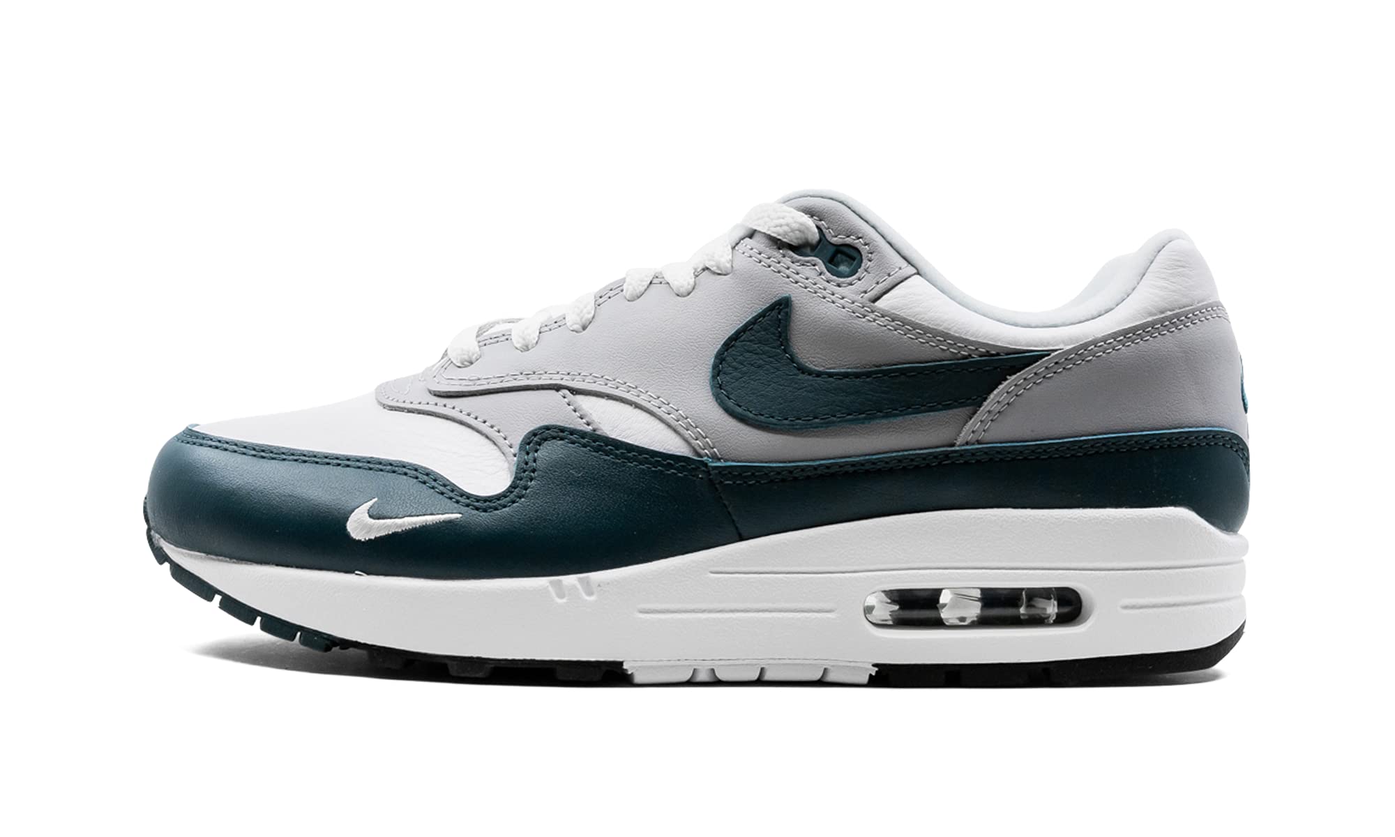 Nike Men's Air Max 1 Lv8 Sneakers - Dark Teal Green & White Running Shoes Size 10 | Comfortable Athletic Footwear for Jogging, Gym Workouts & Casual Wear