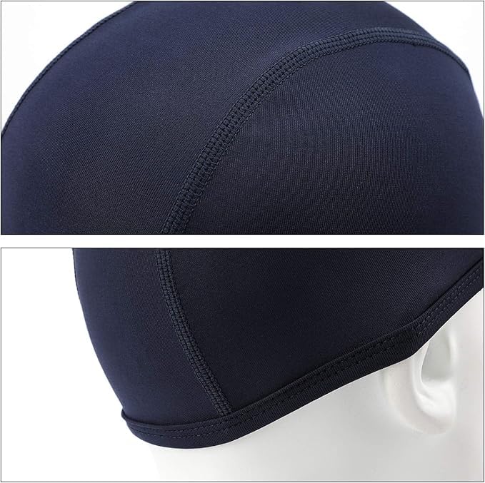 QKURT Cycling Skull Cap, 2 Pack Breathable Summer Helmet Liner Running Hat for Men & Women - Ideal for Biking, Running, and Outdoor Sports Activities
