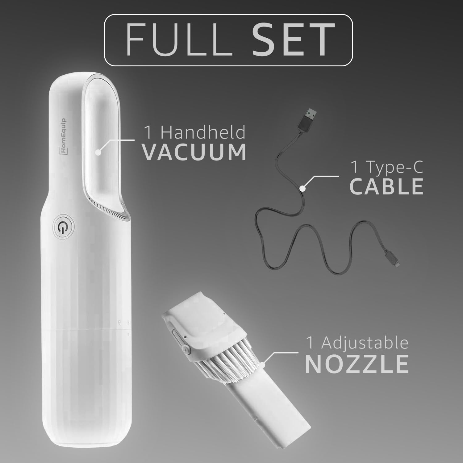 Handheld Cordless Vacuum Cleaner for Pet Hair, Dust - Lightweight & USB-C Rechargeable - Home & Car Cleaning