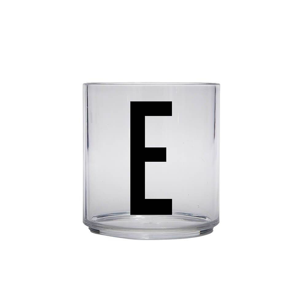 DESIGN LETTERS Kids Personal Drinking Glass - Drop Safe, BPA-Free, Letter Q - Perfect for School Lunch, Home, and Travel Use