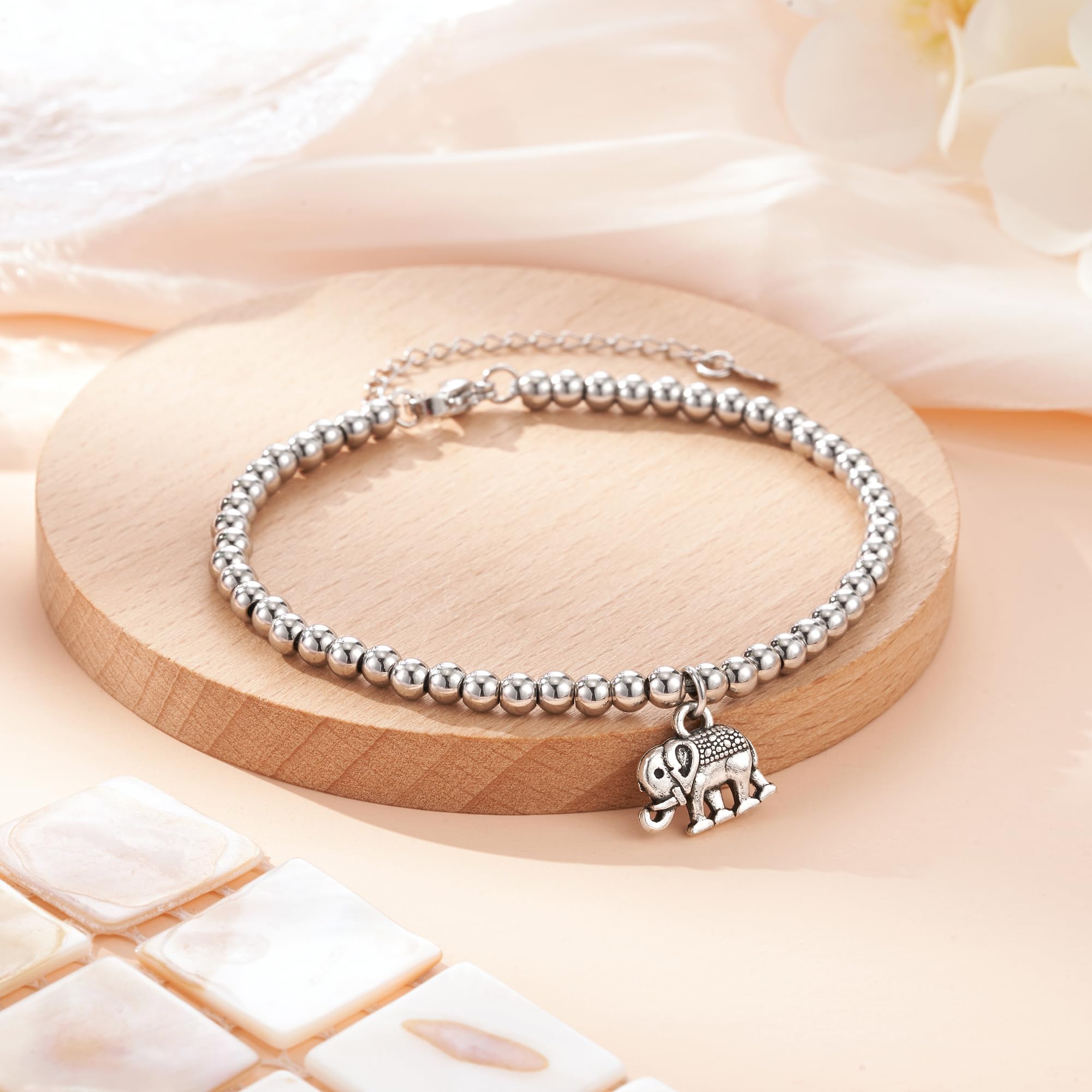 Lucky Elephant Charm Bracelet for Women & Girls - Thoughtful Friendship Gift for Good Luck & Positive Vibes | Perfect for Birthdays, Anniversaries & Everyday Wear