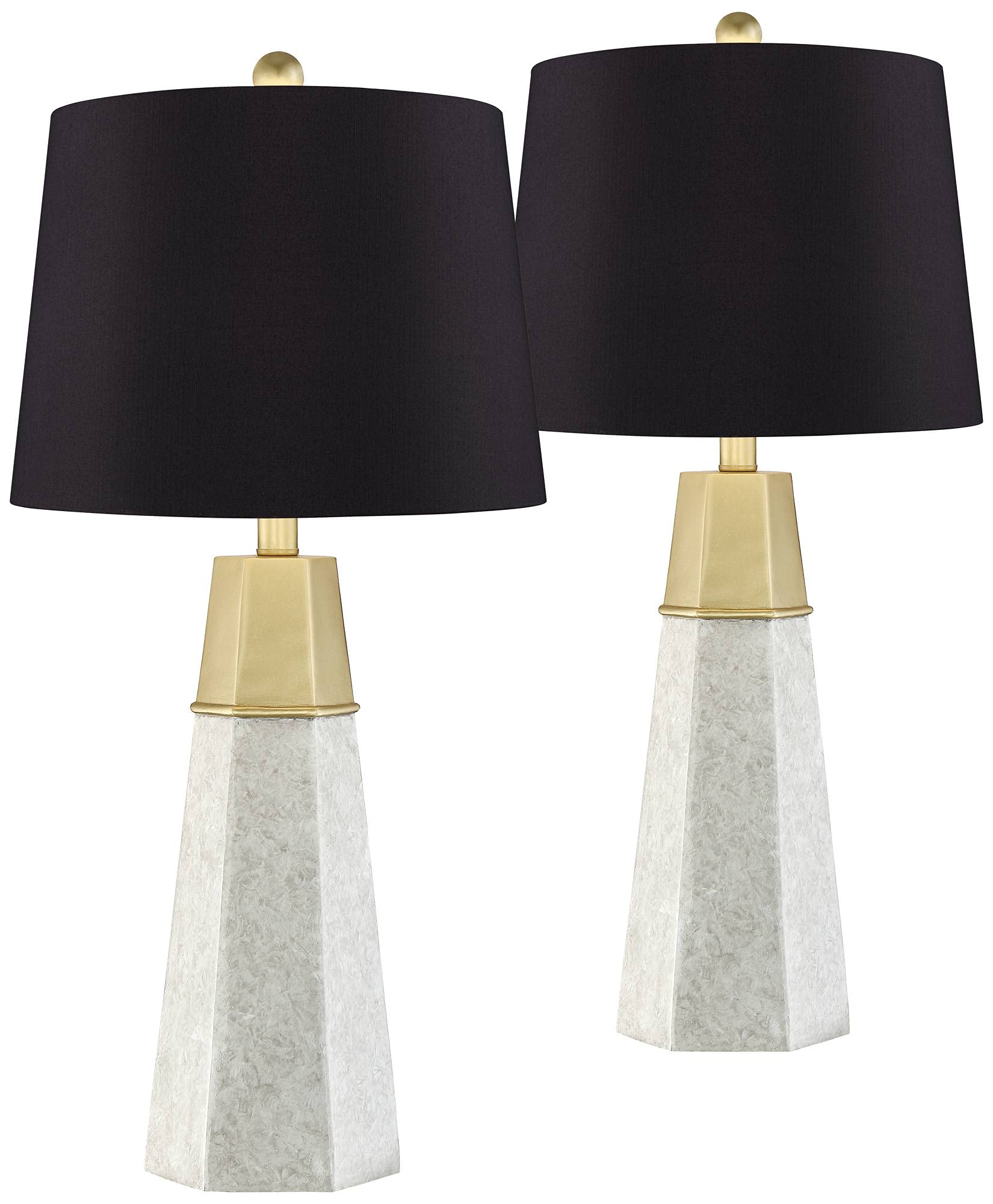 Julie Mid Century Modern Contemporary Table Lamps - Set of 2, 27.5