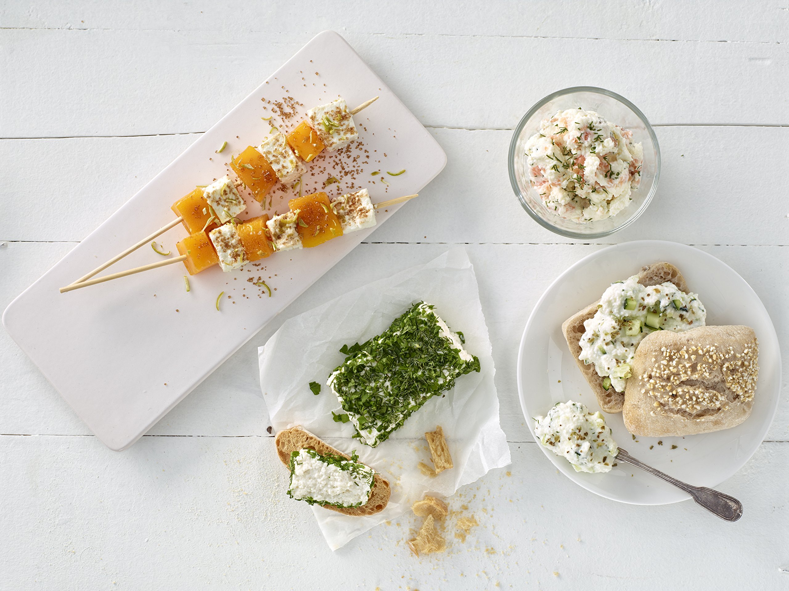 Lekue Cheese Maker Kit - Homemade Mozzarella & Ricotta Cheese Making Set with Recipe Book - Perfect for DIY Cheese Lovers & Kitchen Gifts (White)