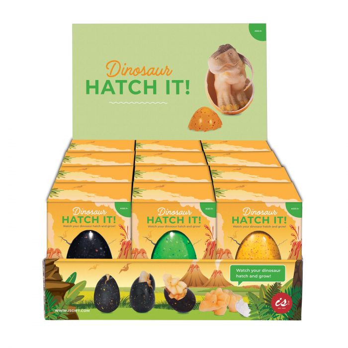 Hatch It! Dinosaur Egg Growing Toy Kit - Fun Educational STEM Science Experiment for Kids - Perfect for Birthday Gifts & Classroom Activities