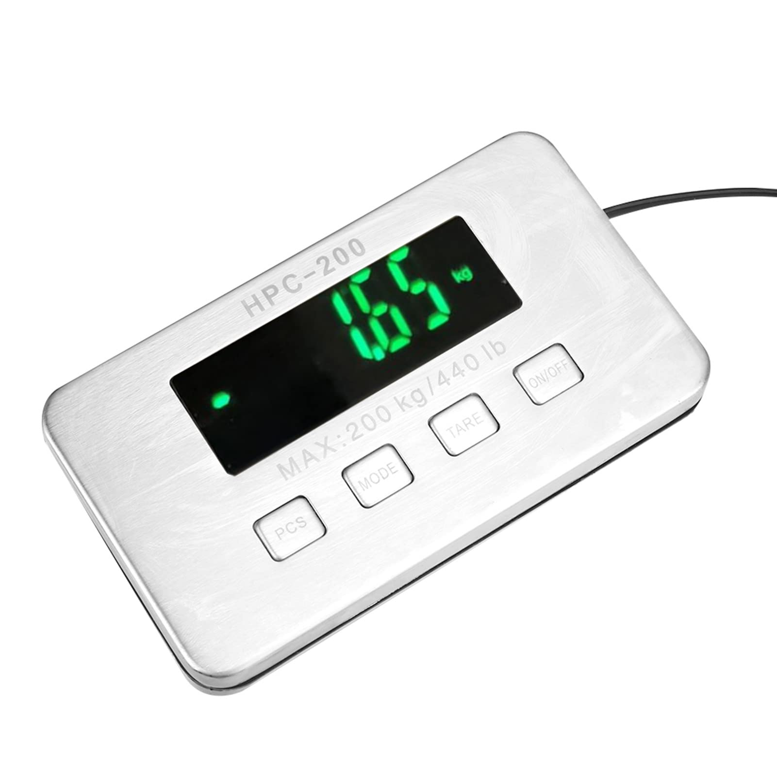 200kg/0.05g Digital Luggage Scale with Stainless Steel Hook - High Precision Portable Electronic Baggage Weighing Scale for Travel, Shipping & Airline Check-in