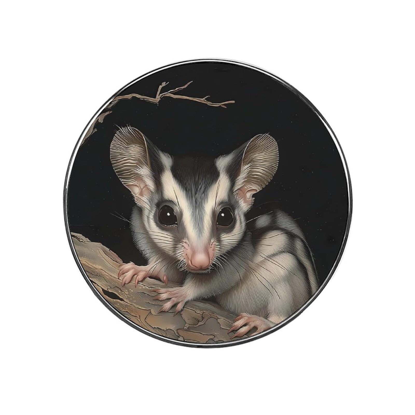 Australian Sugar Glider Round Fridge Magnet - Cute Magnetic Refrigerator Sticker for Home, Kitchen & Office Decor - Perfect for Gifts, DIY Crafts & Appliance Decoration