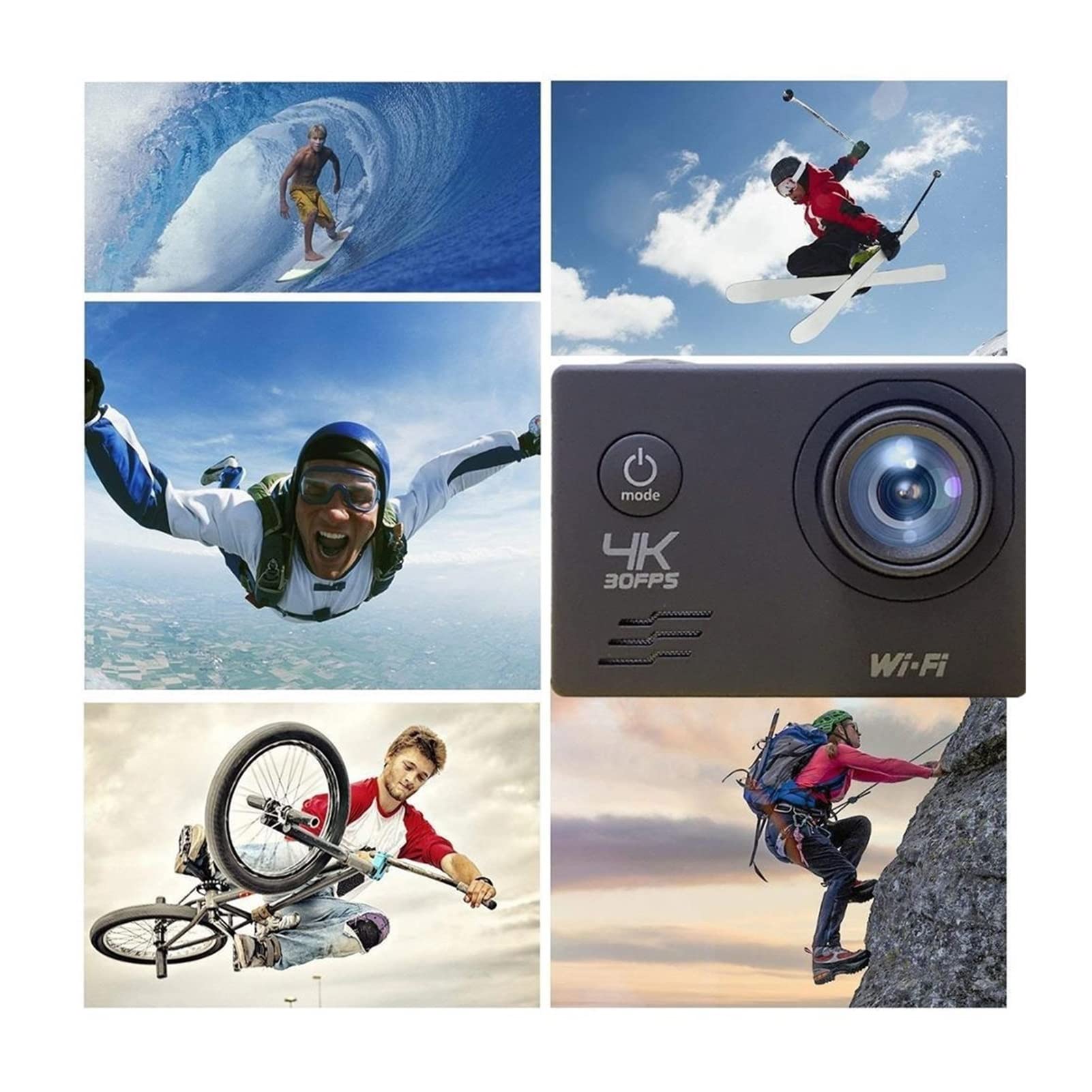 4K Ultra HD Action Camera 16.0MP WiFi 2.0