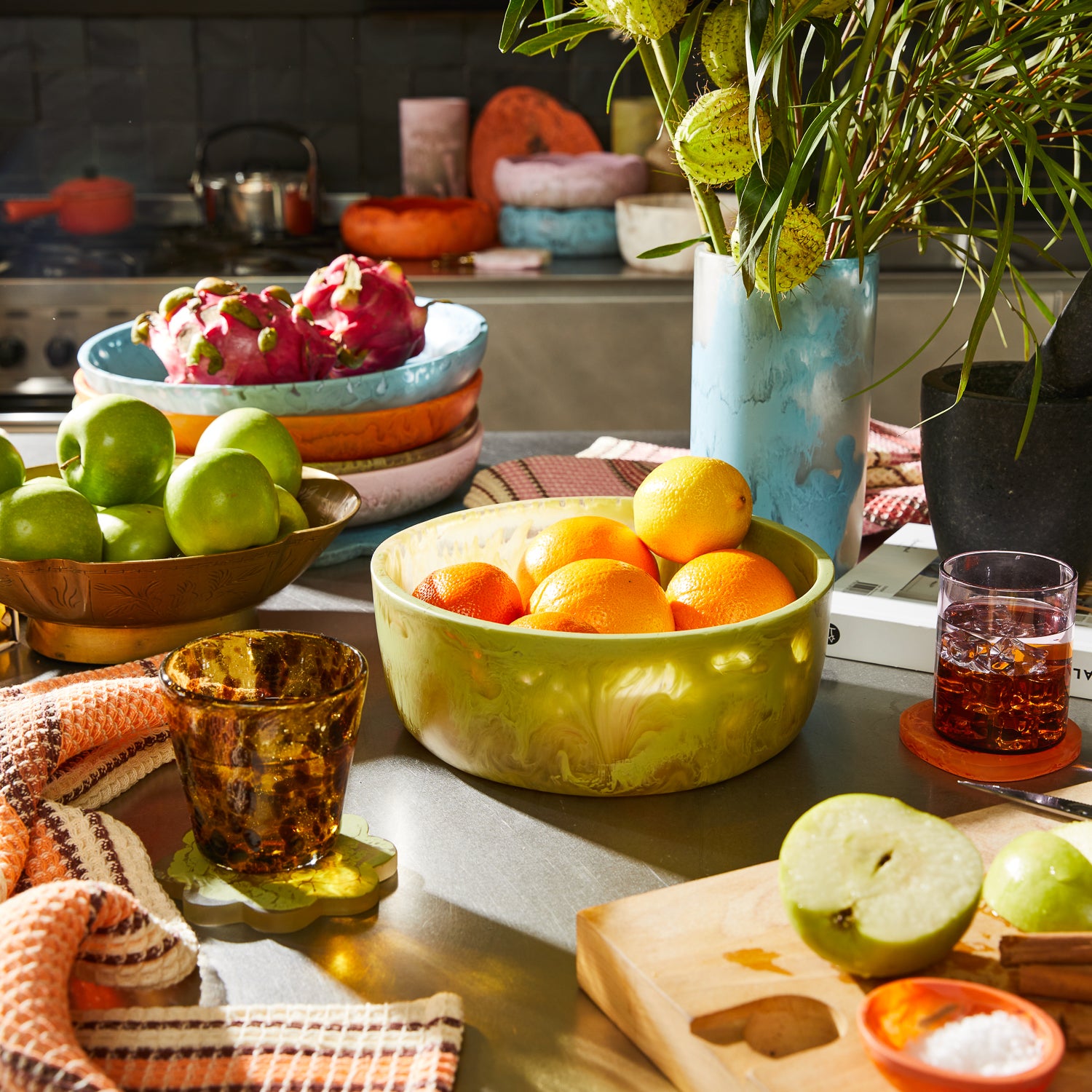 Premium Mazzinni Pistachio Bowl - Elegant Serving Dish for Nuts, Snacks & Desserts - Perfect for Parties, Entertaining & Home Decor