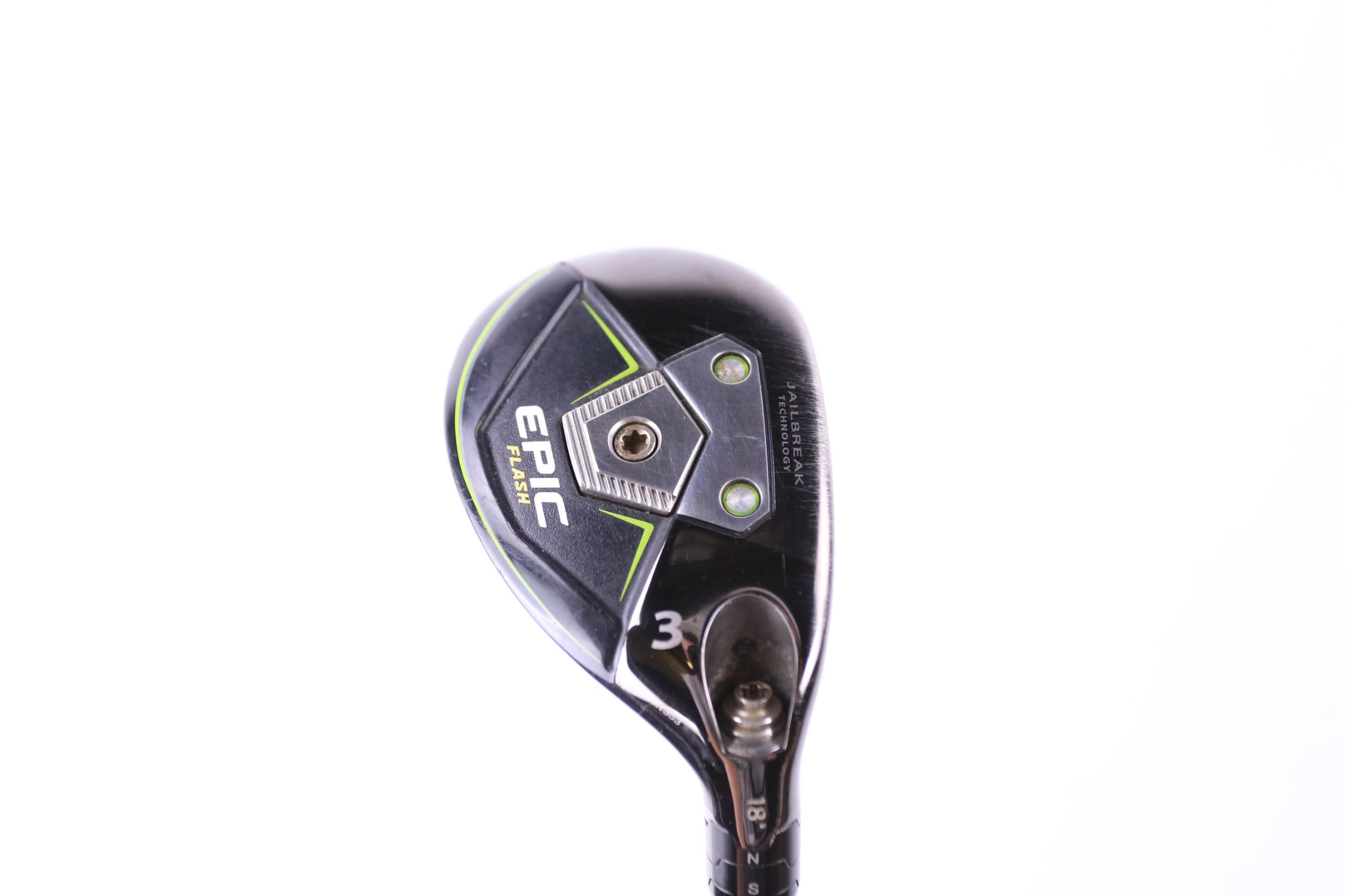 Used Callaway Epic Flash 3H Hybrid Golf Club - Right Handed 18° Stiff Flex for Men - Perfect for Fairway Shots & Rough Recovery