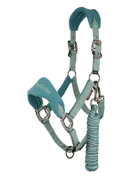 Le Mieux Vogue Fleece Headcollar and Lead Rope Set - Soft Horse Halter with Rope for Gentle Control - Perfect for Training, Grooming & Show Preparation