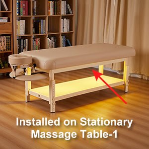 Premium 30-inch LAGUNA Professional Massage Table with Adjustable Headrest & Ambient Lighting System - Perfect for Spa, Chiropractic Clinics & Home Relaxation Therapy