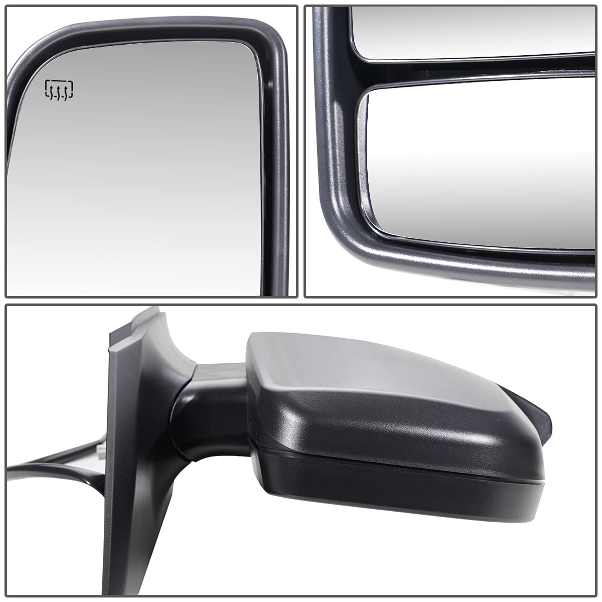 DNA Motoring OEM-MR-MB1321114 Heated Power Side Mirror with Turn Signal & Blind Spot Glass - Compatible with 2006-2014 Mercedes-Benz Sprinter - Perfect for Winter Driving & Enhanced Safety