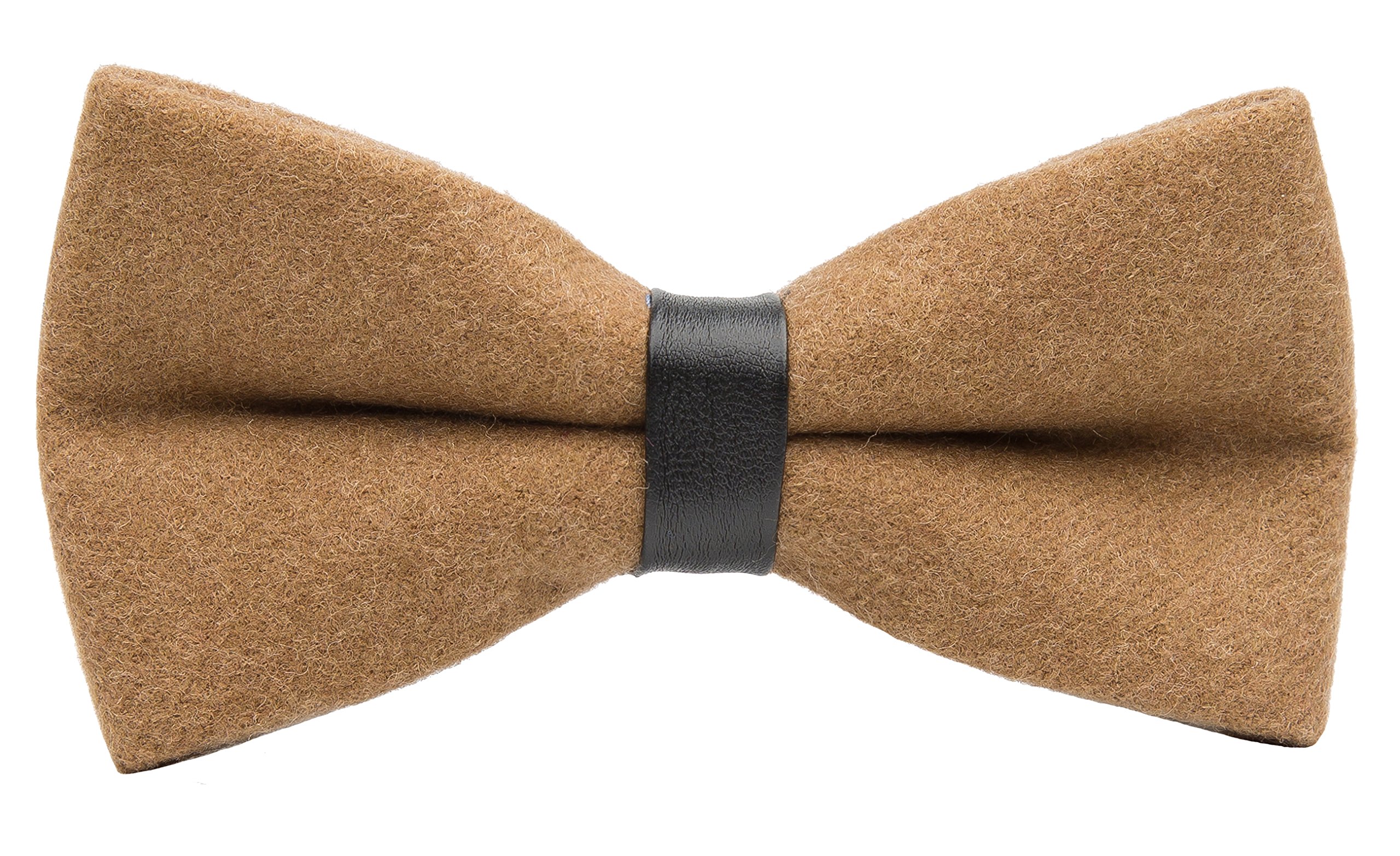 Handmade Solid Wool Bow Tie for Men - Premium Quality Formal Bowtie with Gift Box - Perfect for Weddings, Prom & Business Events