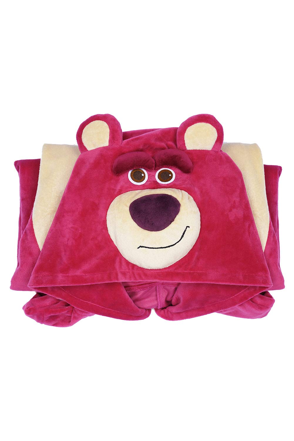 Women's Strawberry Bear Plush Jumpsuit - Cute Huggin Pajama Set for Adult Cosplay & Sleepwear | Perfect for Halloween Costumes, Anime Conventions & Cozy Loungewear